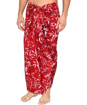 Women's Beach Sarong Pareo Swimwear Cover Ups Wrap Skirt Full Long D - Spooky Red_g64 - CX12DMG87AT $17.01-Cover-Ups