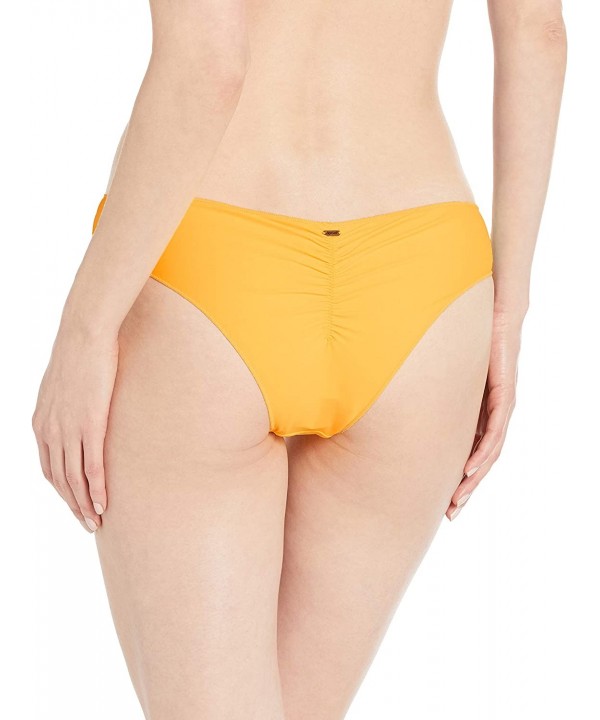 Women's Classic Surf Hipster Cheeky Coverage Bikini Bottom - Mango 4k - CI11IXOTU17 $30.86-Tankinis