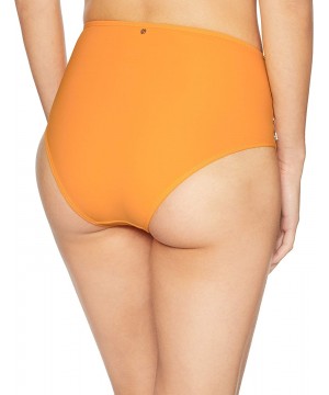 Women's Side Laced Highwaisted Bottoms - Tangerine - CC18D8K62NC $47.26-Tankinis