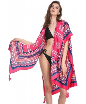 Women's Stylish Kimono Cardigan or Beach Coverup - Lspj-33 - CD192QUD8OW $13.10-Cover-Ups