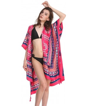 Women's Stylish Kimono Cardigan or Beach Coverup - Lspj-33 - CD192QUD8OW $13.10-Cover-Ups