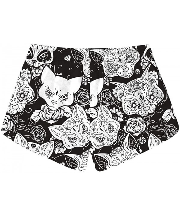 Womens Sugar Skull Summer Beach Shorts Swimsuits Board Shorts - Color 5 - CE18E4R5L3U $20.71-Board Shorts