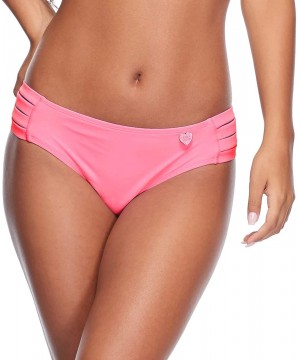 Women's Smoothies Nuevo Contempo Solid Full Coverage Bikini Bottom Swimsuit - Smoothies Fling Pink - CE18Z065O7R $30.99-Sets