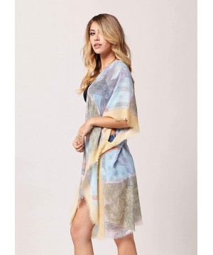 Premium Cover Up Kimono Cardigans for Women - Trending Prints - Botanical Garden - CL18Q3ECYC5 $18.42-Cover-Ups