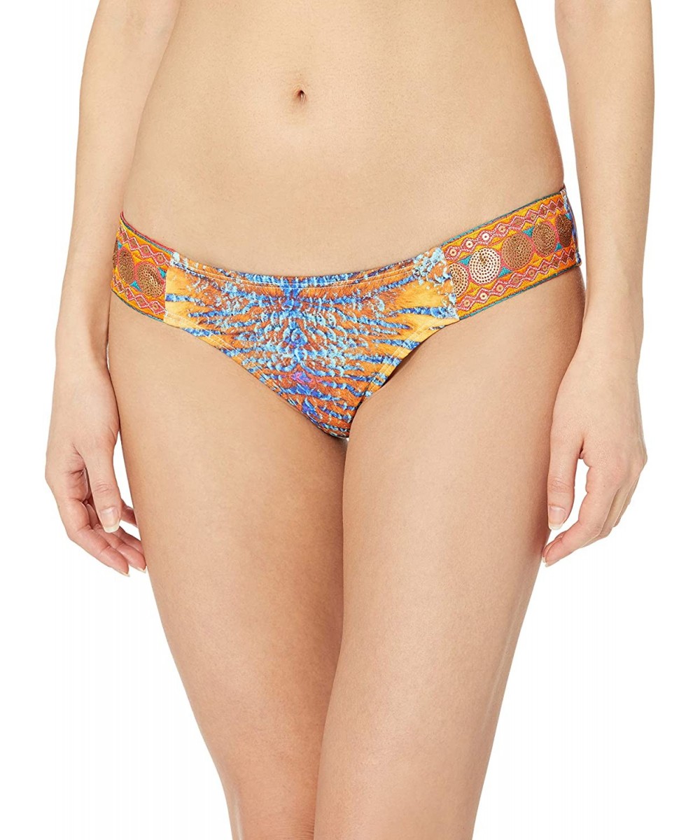 Women's Turmeric Medium Coverage Bikini Bottom - Multi - CO18HTEEM37 $21.74-Bottoms