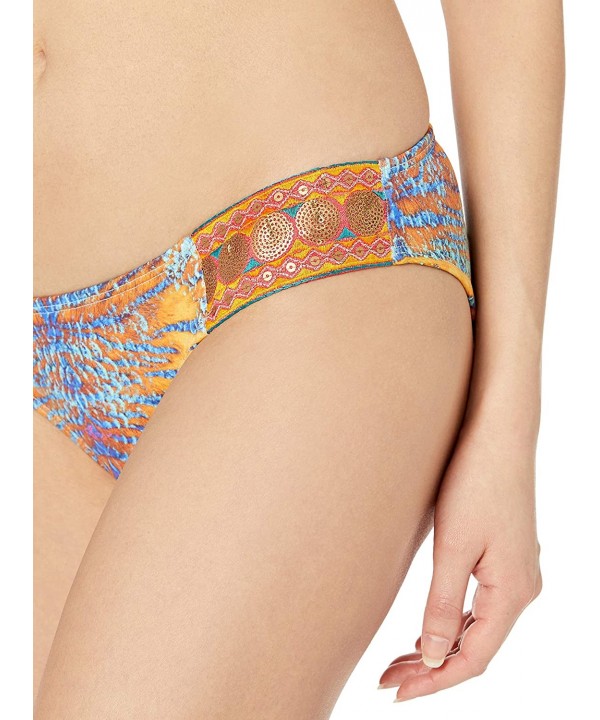 Women's Turmeric Medium Coverage Bikini Bottom - Multi - CO18HTEEM37 $21.74-Bottoms