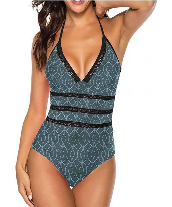 Halter Swimsuits Jean Pattern on Denim Color Make You Feel Fun and Sexy - Multi 06 - CZ190X6MDZH $31.40-Tops