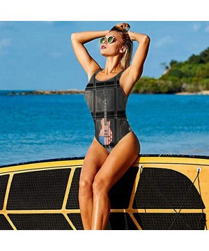 Womens Swimwear One Piece Swimsuit Sexy Biniki Backless Bath Suit Monokini - Color10 - C6199ROWYDQ $27.18-One-Pieces