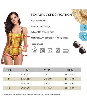 Buddha Decor One Piece Swimsuit for Women U Neck Backness Swimsuits Beachwear - White - CK19D3NQG8U $38.93-One-Pieces