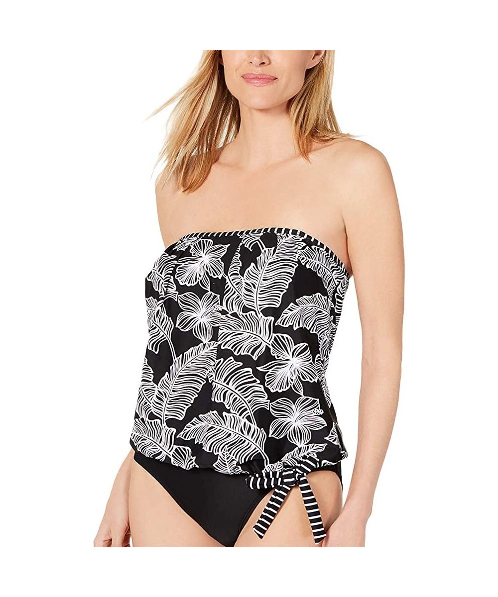 Palm Beach Printed Tankini Top Black 10 - CK196IE0CTZ $21.32-Tops