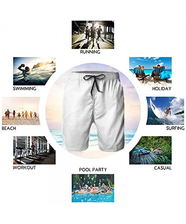 Men Boys Fashion Swim Trunks Quick Dry Summer Beach Shorts with Pockets - Funny Unicorn Riding Triceratops - CM19CA4S600 $30....