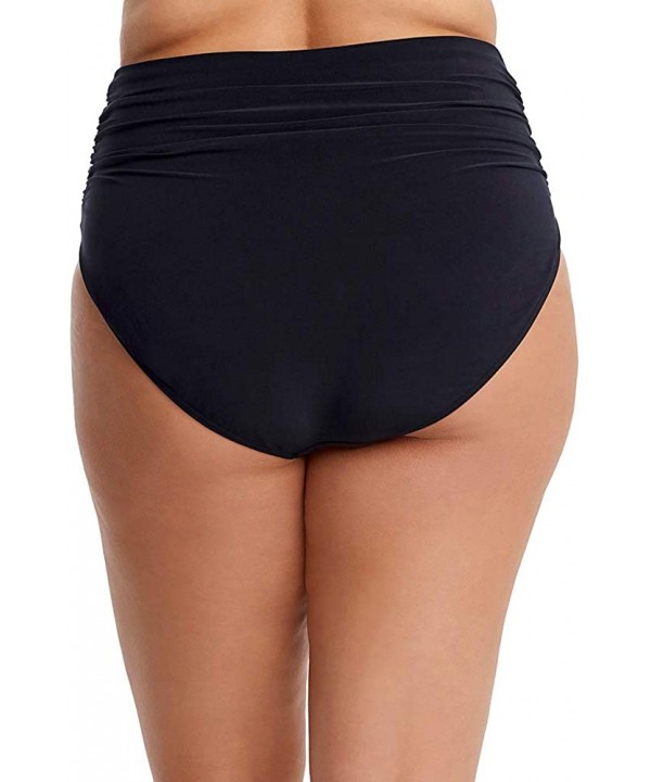 Shirred Jersey Bottom - Black - CB18CRX6NML $25.46-Tankinis