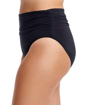 Shirred Jersey Bottom - Black - CB18CRX6NML $25.46-Tankinis