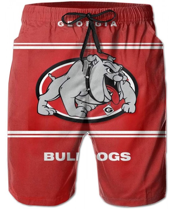 Men's Quick Dry Swim Shorts with Mesh Lining Swimwear Bathing Suits Leisure Shorts - Georgia Bulldogs-11 - CL19CD9206G $37.57...