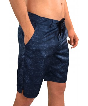 Men's Boardshorts/Swim Trunks- Mens Athletics Shorts- Men's Golf Shorts or Men's Swim Shorts (Granite) - Navy - C511CPVNLYB $...