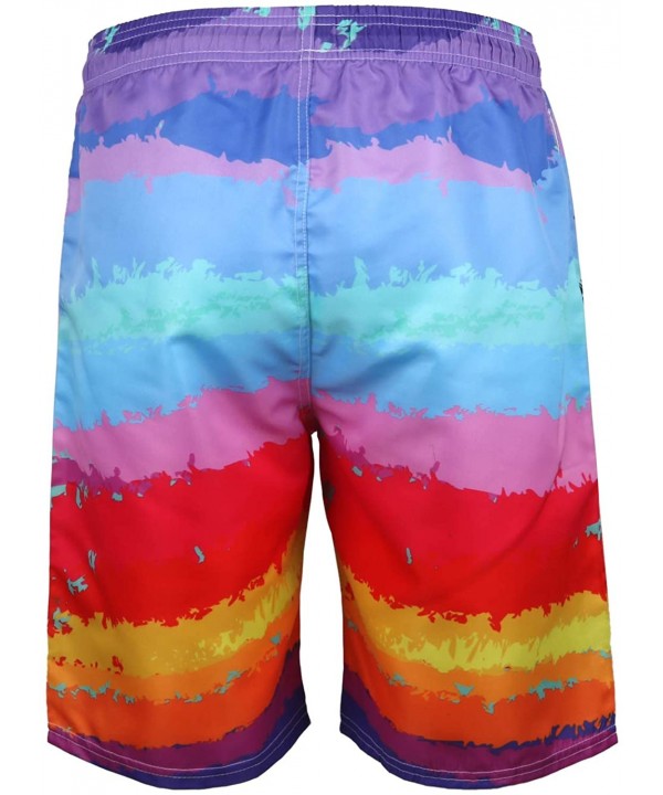 Men's Casual Print Swim Trunks Quick Dry Beach Summer Boardshorts - Multicolored 07 - CJ18QW7GGTH $16.91-Board Shorts