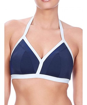 in The Navy Wire-Free Halter Bikini Top- 32F- Marine - C412JE7Z6B9 $46.35-Tops