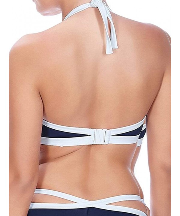 in The Navy Wire-Free Halter Bikini Top- 32F- Marine - C412JE7Z6B9 $46.35-Tops