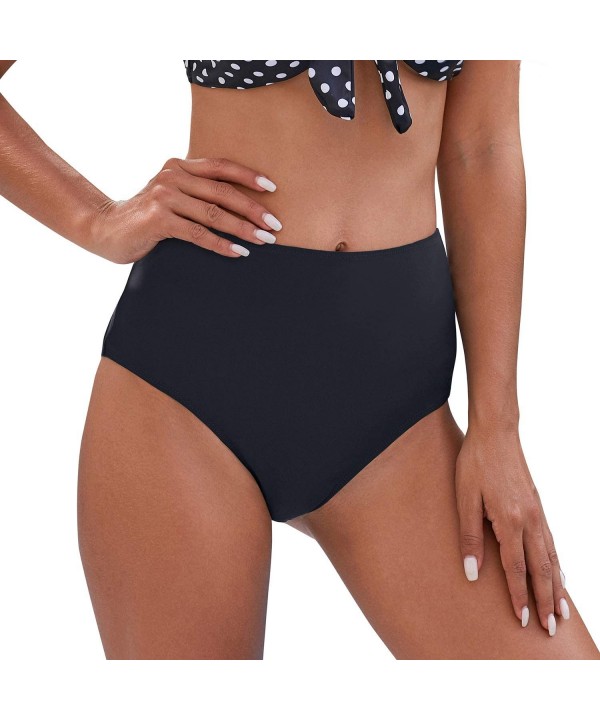 Women Swim Shorts Boyshorts Bathing Suit Tankini Bottoms Stretch High Waist Sports Boards Shorts Z Black(triangle) - C51948T0...