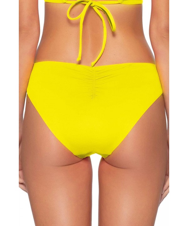 Women's Color Code Hipster Bikini Bottom - Chartreuse - C5193XDKAW6 $38.61-Bottoms