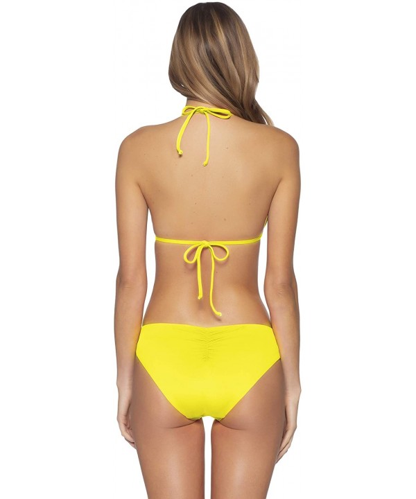 Women's Color Code Hipster Bikini Bottom - Chartreuse - C5193XDKAW6 $38.61-Bottoms