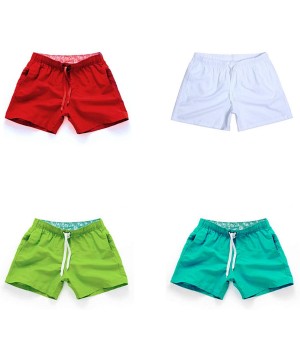 Pocket Quick Dry for Men Man Swimsuit Swim Trunks Summer Bathing Beach Wear Surf Boxer Brie - Green - C218S05IIGS $19.44-Briefs