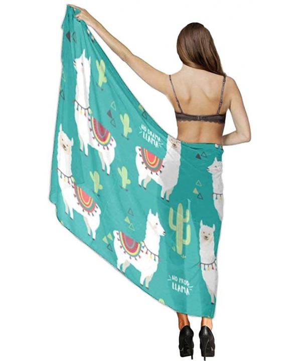 Women Fahion Swimsuit Bikini Cover Up Sarong- Party Wedding Shawl Wrap - Llama - C819C4LKMAE $23.94-Cover-Ups