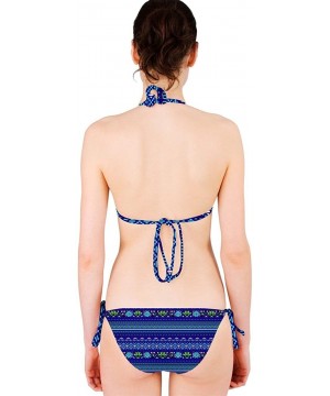 Waves Chervon Athletic Bikini Set - Navy Tribal - CT12HGWZ6PP $30.50-Sets