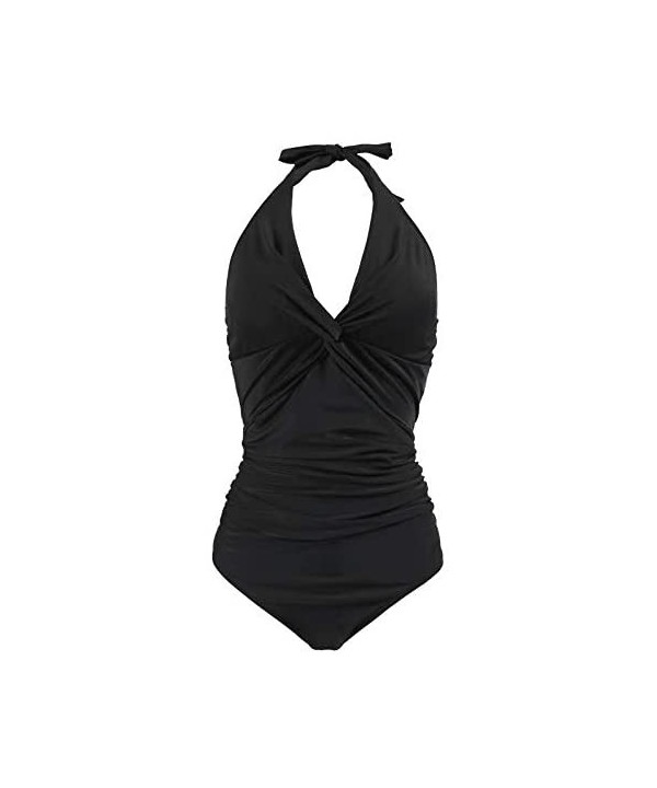 Maternity Swimsuits One Piece Bathing Suit Pregnancy Swimwear for Pregnant Women - Neck Tie-black - C419C75RGY5 $20.59-Sets