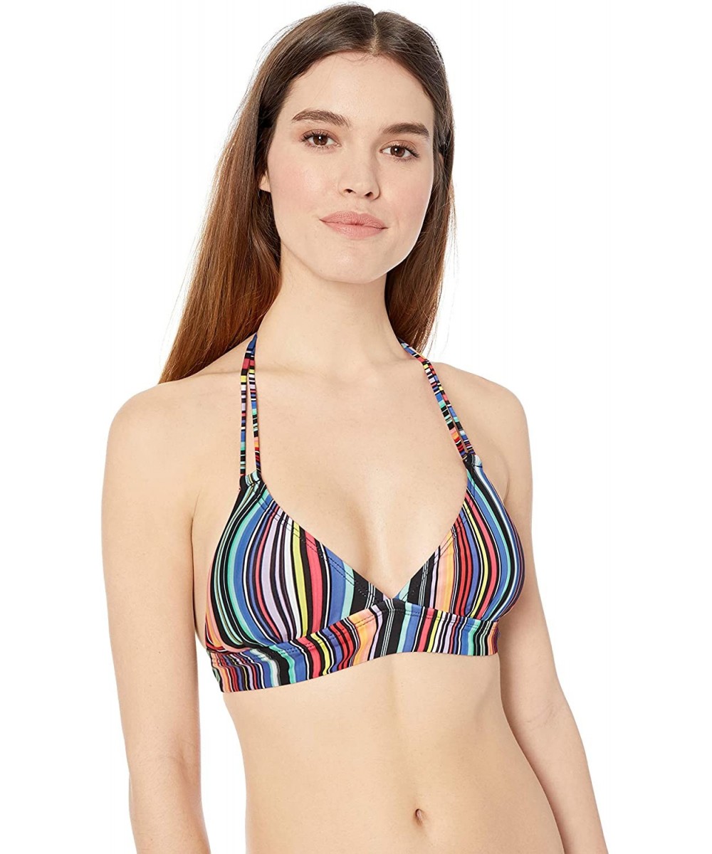 Women's Lovebirds Halter Bikini Top Swimsuit - Midsummer Stripe - CD18GWTI7AI $21.89-Tops