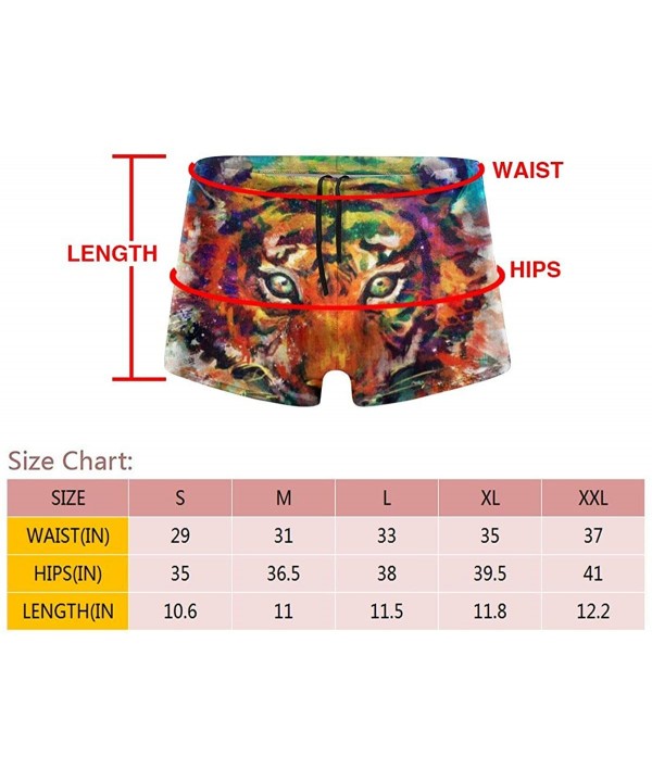 Mens Swim Briefs Sport Thong Swimsuit Competitive Swim Suit - Colorful Tiger - CV19CZCG5UW $27.01-Briefs