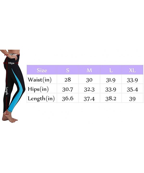 Women's UV Protective Surf Rash Guard Swim Pants - Floral-1 - CE12NUVTM9A $15.00-Rash Guards