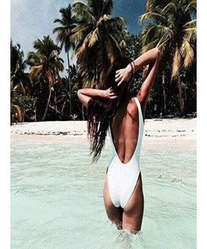 Women Two Piece Swimsuit High Waisted Off Shoulder Ruffled Bikini Set - A-white - CD194EAL6K6 $11.04-Board Shorts