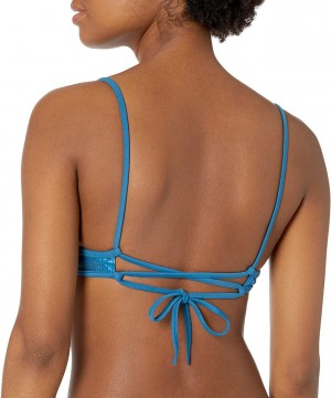 Women's Tropic Line Bralette Bikini Top - Jade Blue - CP12MH3IBYV $44.48-Tops