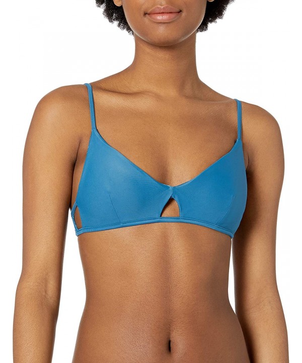 Women's Tropic Line Bralette Bikini Top - Jade Blue - CP12MH3IBYV $44.48-Tops