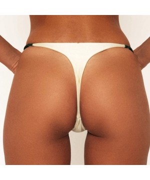 Solid Skimpy Hipster Bikini Swimsuit Bottom Adjustable Swimwear - White - C2193YE8NDA $14.66-Tankinis