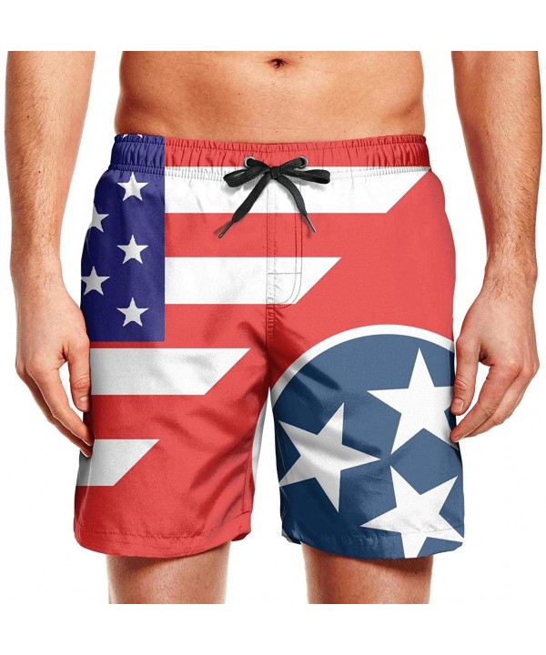 Mens Summer Cool Quick Dry Board Shorts Airplane Cockpit Swim Trunks Bathing Suit with Side Pockets Mesh Lining - America Ten...