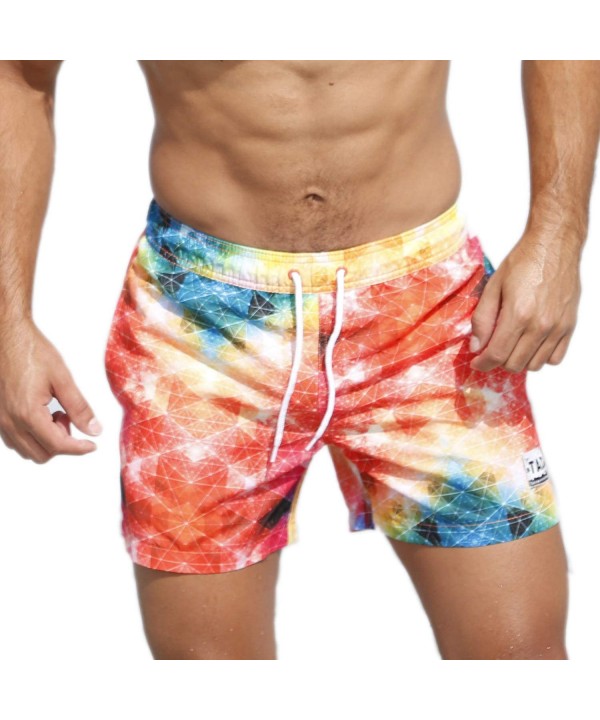 Swimwear Men Swim Boxer Trunks Beach Wear Board Shorts Bathing Suits - CC18RUREZOQ $48.76-Board Shorts