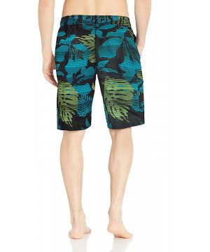 Men's Barracuda Swim Trunks (Regular & Extended Sizes) - Paradise Black/ - CF12N2Q6YV2 $19.67-Trunks