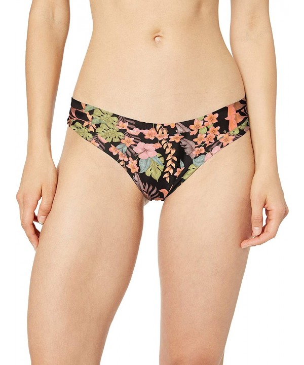 Women's Audrey Low Rise Bikini Bottom Swimsuit - Picaflores Black Floral - CG18Z05WTO4 $25.97-Bottoms