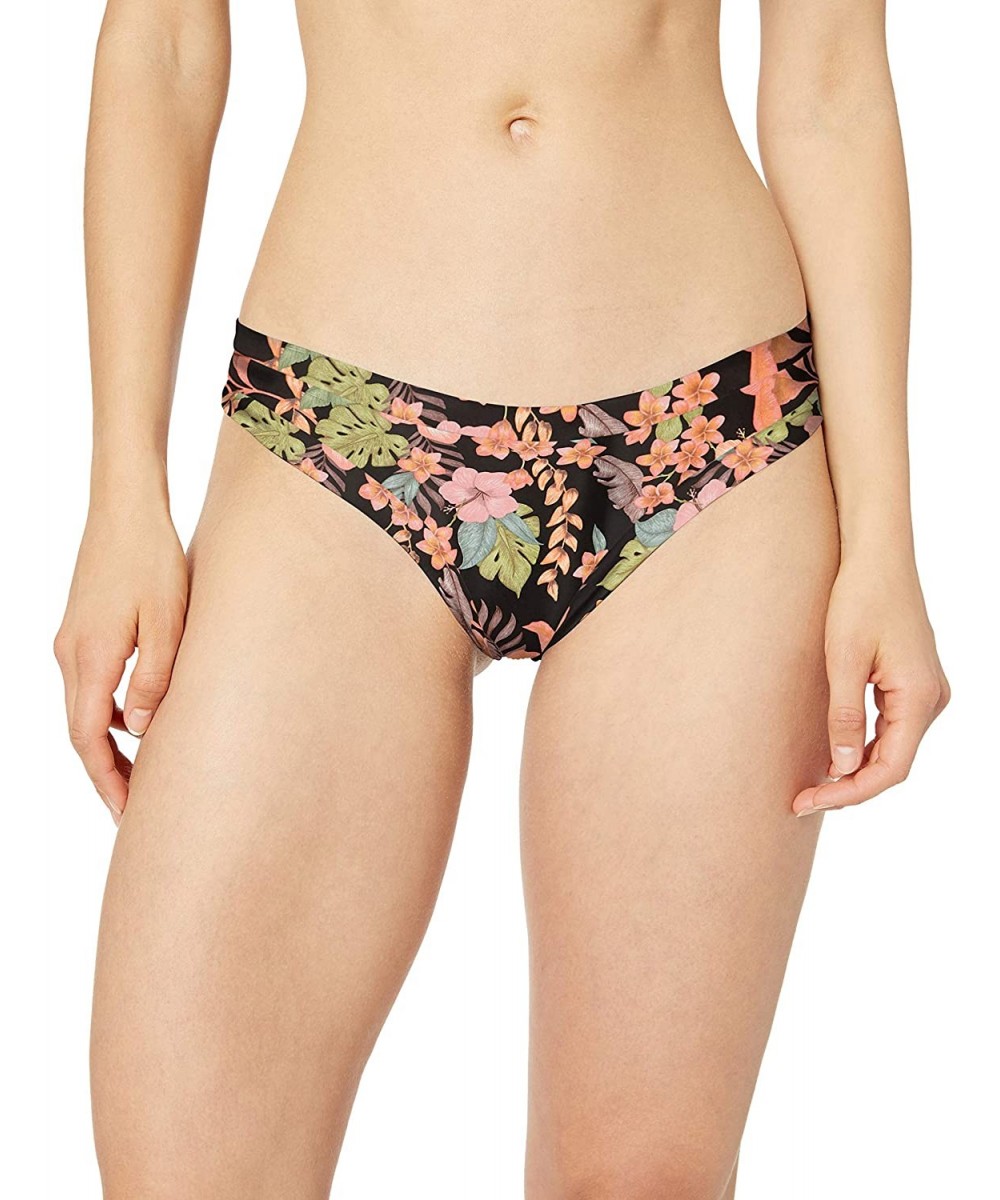 Women's Audrey Low Rise Bikini Bottom Swimsuit - Picaflores Black Floral - CG18Z05WTO4 $25.97-Bottoms