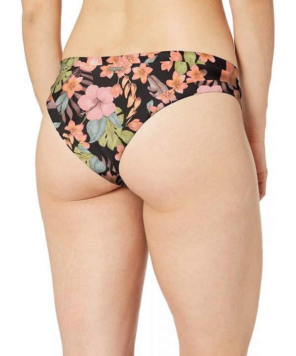 Women's Audrey Low Rise Bikini Bottom Swimsuit - Picaflores Black Floral - CG18Z05WTO4 $25.97-Bottoms