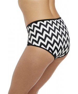 Womens Making Waves High Waist Swim Brief - Black - CX1888KHHOH $53.85-Bottoms