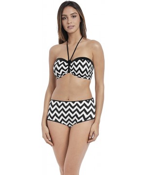 Womens Making Waves High Waist Swim Brief - Black - CX1888KHHOH $53.85-Bottoms