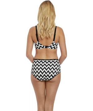 Womens Making Waves High Waist Swim Brief - Black - CX1888KHHOH $53.85-Bottoms