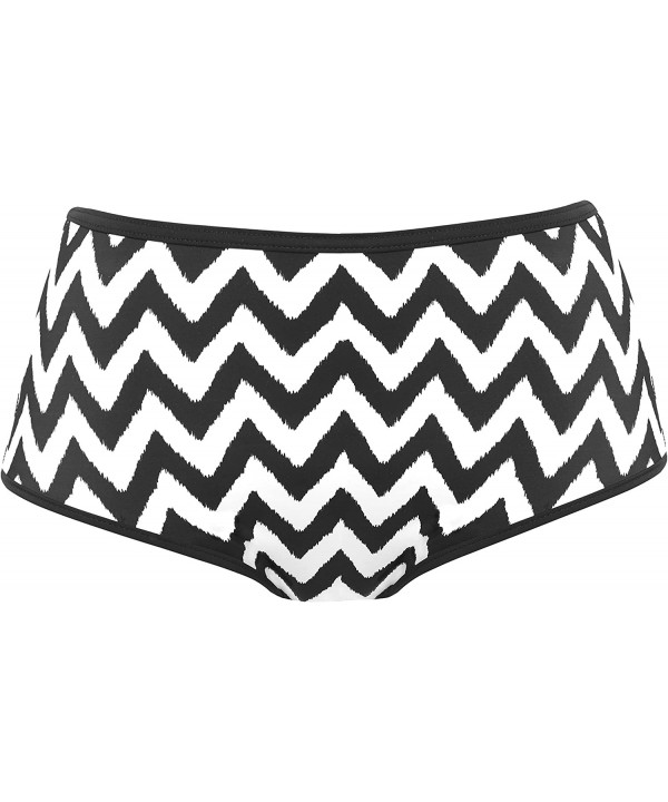 Womens Making Waves High Waist Swim Brief - Black - CX1888KHHOH $53.85-Bottoms