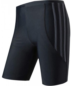 Men's Fashion Inside Drawstring Sports Swim Jammers - Gray - C518QMDH9DL $14.37-Racing