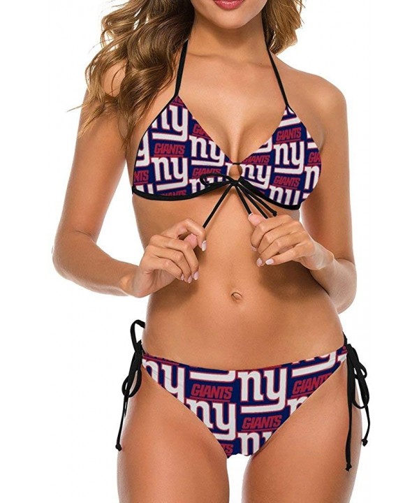 Seattle Seahawks Women's Backless Push Bikini Bikini Set Two-Piece Swimsuit - Color1-6 - CD199EEOSK9 $27.10-Sets