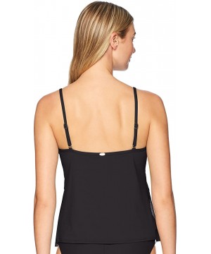 Women's Ava Tiered Tankini - Black - CY1870KH3LD $52.37-Tankinis