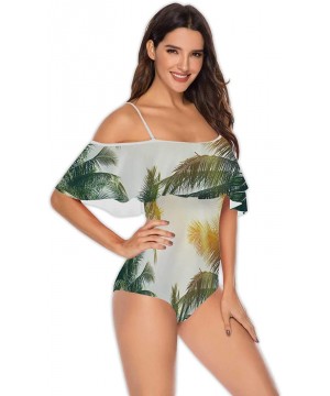 Dancing s-Women's Ruffle One Piece Bathing Suit S - Multi 37 - CB199E9GWN2 $31.31-One-Pieces